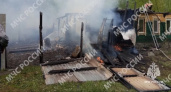 В деревне под Брянском сгорел частный жилой дом
