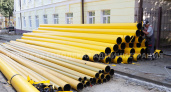 На улице Горького в Брянске под ремонт дороги перекладывают газопровод