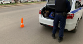 В Брянске "Субару" на высокой скорости врезался в ограждение