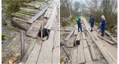 В Брянской области прокуратура требует капитального ремонта опасного моста через ручей Холопец