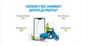 Две трети россиян тратят на дорогу до работы меньше получаса
