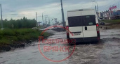 Лужа перед «Аэропарком» глубиной больше 15 см заставила брянские власти поменять маршруты троллейбусов