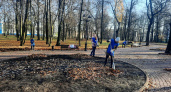 Студенты БГТУ привели в порядок парк имени Пушкина