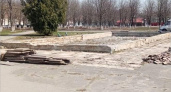 В брянском Пролетарском сквере начались работы по благоустройству