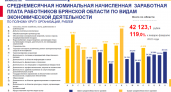 Среднемесячная зарплата по полному кругу организаций за год выросла на 19% - Брянскстат