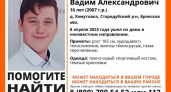 Пропавший в Брянской области 16-летний Вадим Самсонов найден живым
