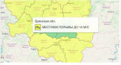 В Брянской области объявлен жёлтый уровень опасности на 1 апреля