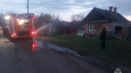 В Брянской области ликвидировали пожар в частном доме