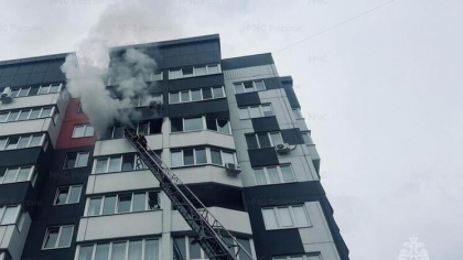 Пожар в многоэтажке Брянска унес здоровье одного человека