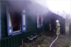 В красногорской деревне сгорел жилой дом. Жертв нет