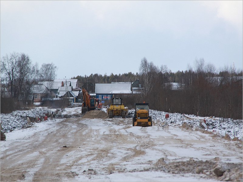 Дорожники приступили к строительству последнего участка дороги между Жуковкой и Сельцо