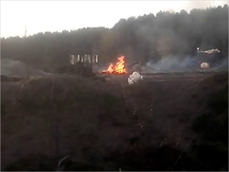 В Жуковке вновь горит мусорный полигон. Теперь уже новый