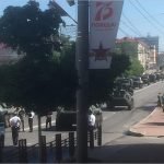 В центре Брянска разъезжала боевая техника: на проспекте Ленина прошла генеральная репетиция Марша Победы