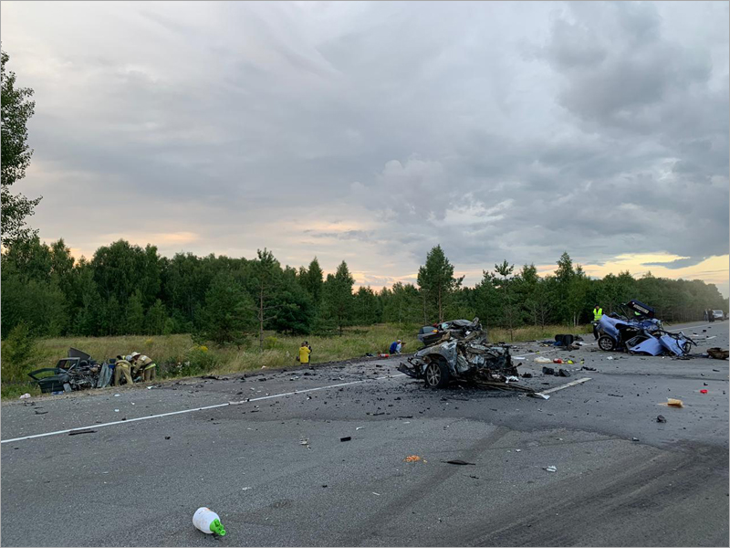 Страшное ДТП в Орловской области: взрыв машины, пятеро погибших на месте (ВИДЕО 18+)