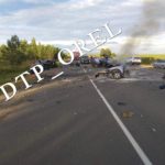 Страшное ДТП в Орловской области: взрыв машины, пятеро погибших на месте (ВИДЕО 18+)