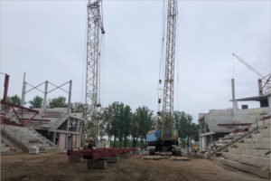 Работы по строительству Дворца единоборств в Брянске  ведутся при жёстком контроле качества — Хуснуллин
