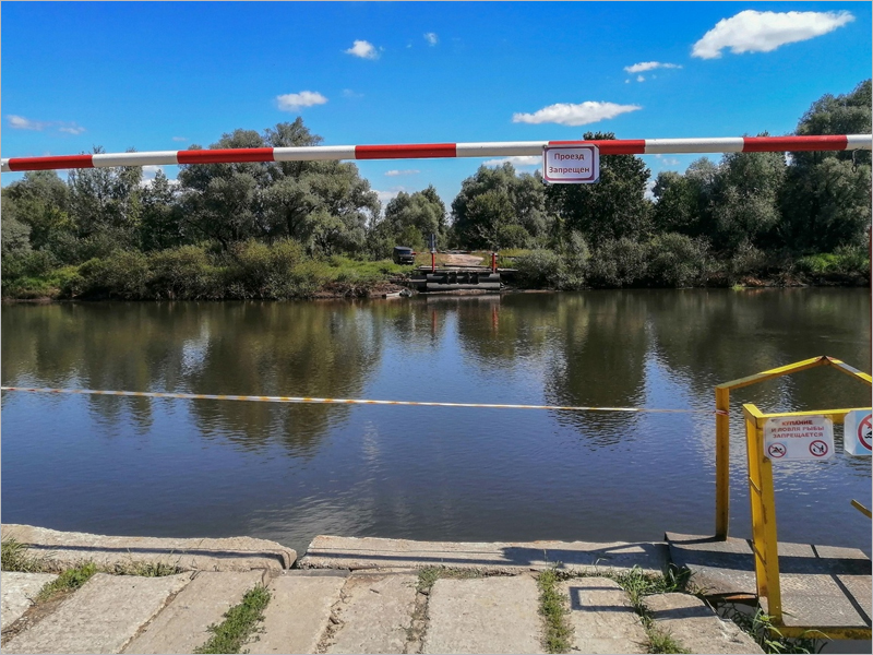 В Брянской области убран автомобильный мост через Десну