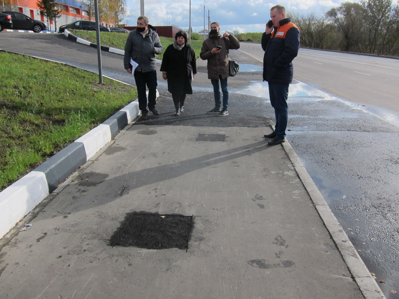 Дубровский водоканал исправит брянские тротуары на улице XXII съезда КПСС