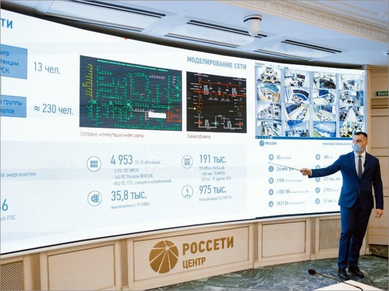 Руководству Ростехнадзора презентована цифровая модель управления энергокомплексом «Россети Центр»