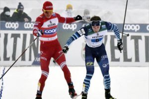 Конфликт Большунова и Мяки на этапе Кубка мира: финский лыжник-провокатор «не будет жаловаться в полицию»