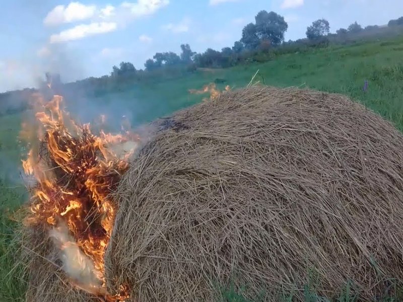 «Насолил»: недружелюбный житель Суражского района спалил почти две тонны сена односельчанина