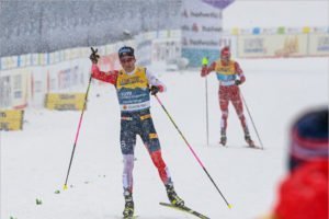Российские лыжники заняли второе место в эстафете на ЧМ: у Алекснадра Большунова полный комплект медалей