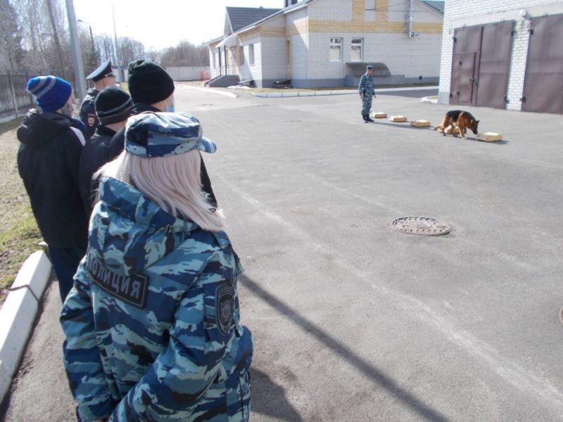 Трудных подростков из Брянска познакомили со служебными собаками