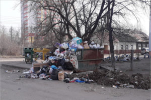 Брянские мусорщики активно участвуют в месячнике по благоустройству города. Как умеют