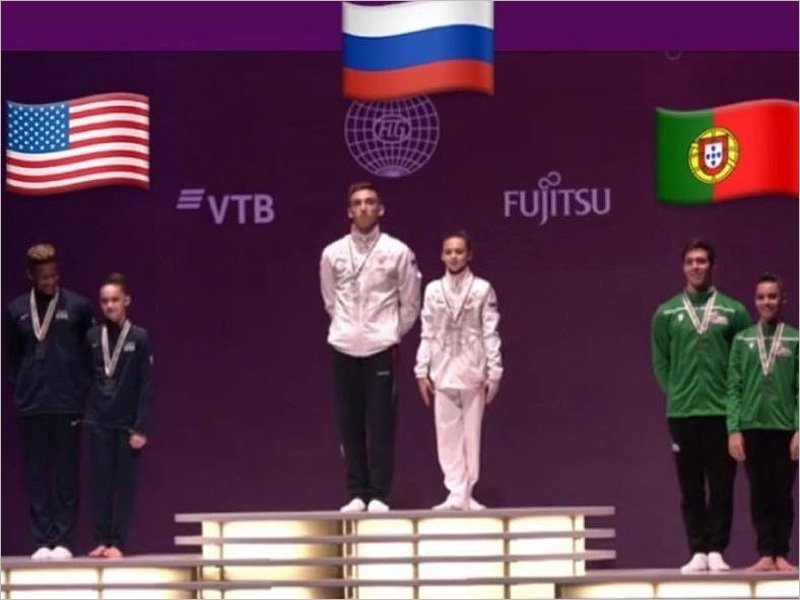 Брянский дуэт завоевал золото на первенстве мира по спортивной акробатике