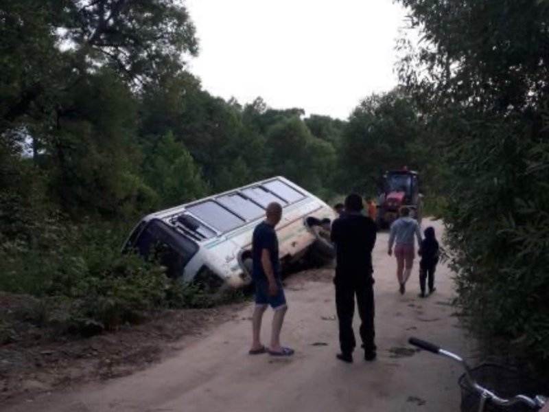 В дубровской деревне с моста упал автобус. Пострадавших нет