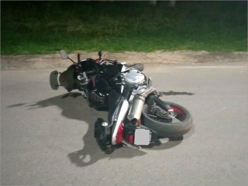 На дороге у Свенского монастыря разбился мотоциклист