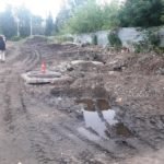 Строительство ливнёвки в Бежице «продирается» сквозь переулок Металлистов