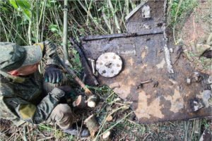 Брянские поисковики провели раскопки на месте падения самолёта Ил-2