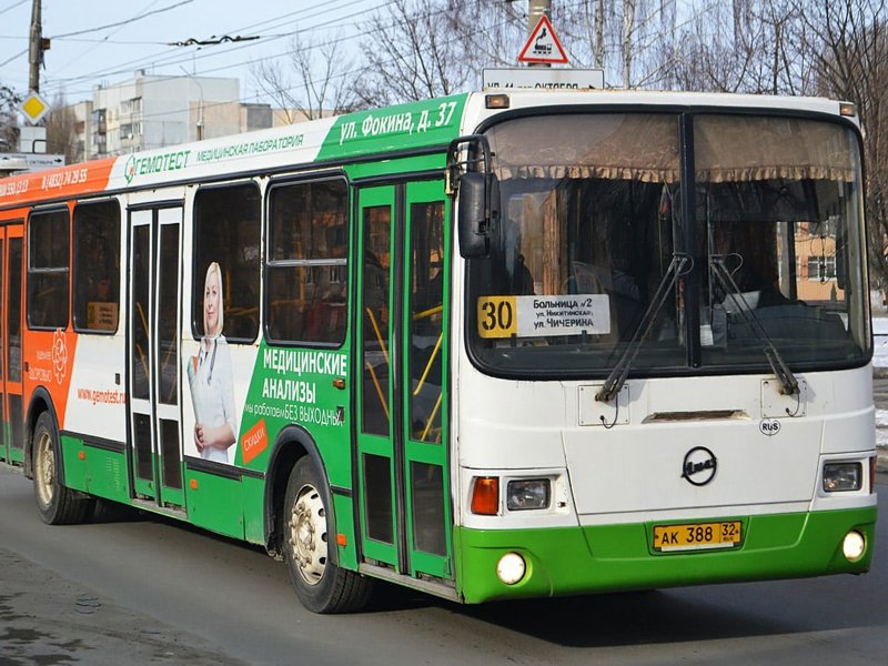В Брянске скорректировали расписание автобуса №30