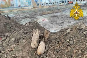 На улице Войстроченко в Брянске нашли еще четыре 50-килограммовых авиабомбы