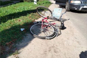 В Брянске произошло десятое с начала осени ДТП с пострадавшим велосипедистом