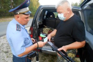 С началом охоты на копытных брянская полиция вышла «поохотиться» на нарушителей