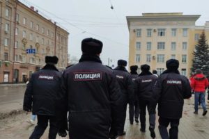 Российские силовики готовятся к возможному антивоенному митингу