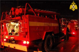 Пожар в пригороде Брянске тушили пять пожарных расчётов
