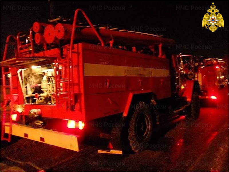 Пожар в пригороде Брянске тушили пять пожарных расчётов