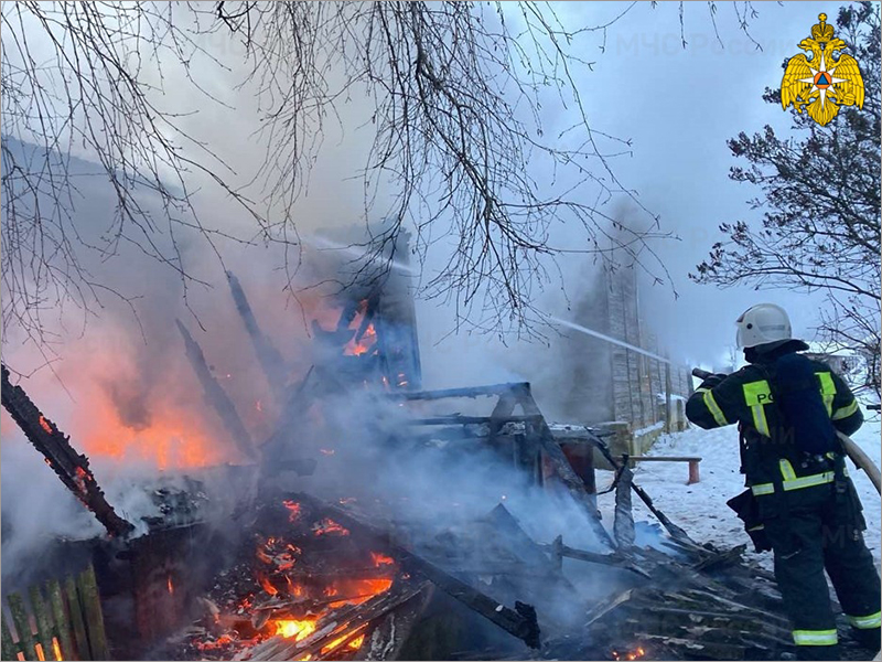 Новогодним утром в Брасово сгорел в своём доме 71-летний мужчина