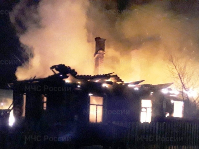 В ночном пожаре в брянском посёлке Пахарь погибла женщина