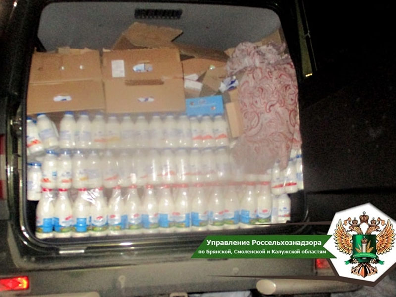 В Брянской области отловили целую «автоколонну» с нелегальной «молочкой» и мясопродуктами из Белоруссии