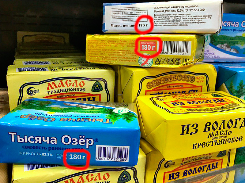В России измельчала еда. На фоне роста цен сокращаются размеры упаковки
