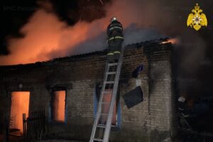 В ночном пожаре в Стародубе погиб мужчина