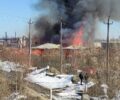 В Брянске сгорело предприятие по производству оконных блоков BrusBox