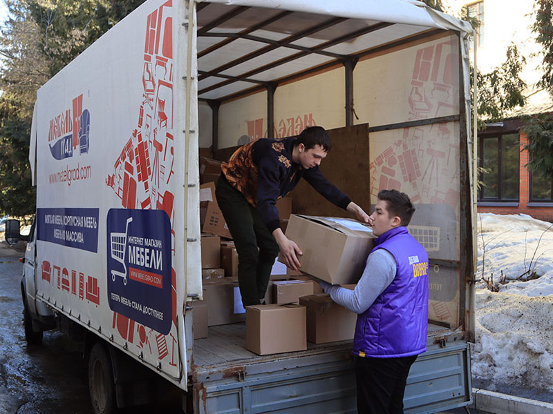 В Брянске за месяц работы Дома волонтера собрано более 40 тонн гуманитарной помощи