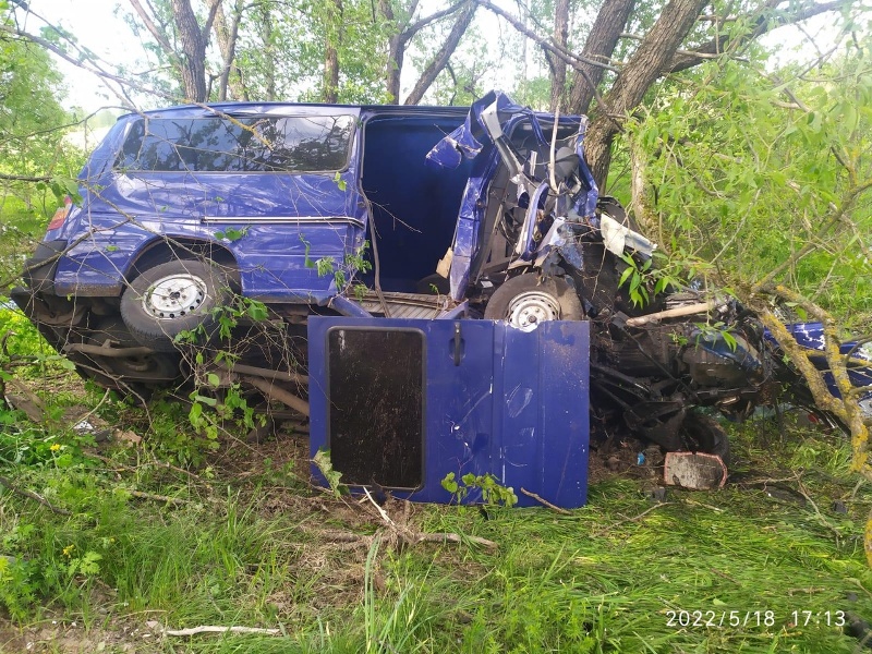 На местной дороге в Злынковском районе разбился насмерть водитель микроавтобуса