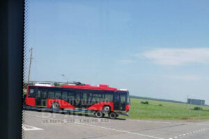 На подъезде к Брянску замечен первый из закупленной партии новых троллейбусов