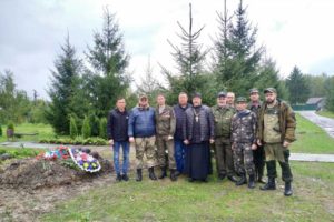 В дубровском селе Голубея захоронили останки 25 погибших в годы войны  красноармейцев